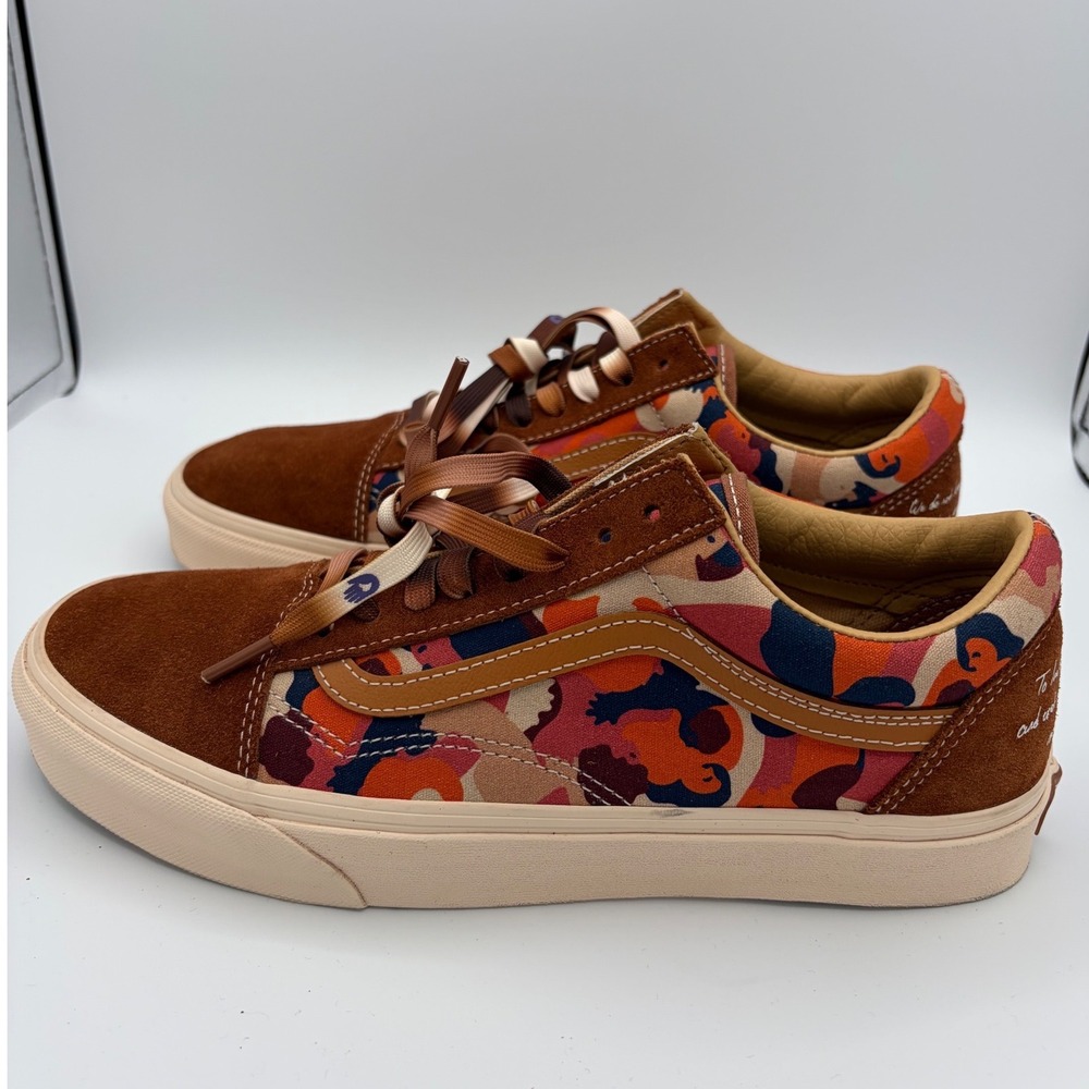Vans Off The Wall Gallery Tyris Winter Old Skool Brown Suede Sneakers Mens 9